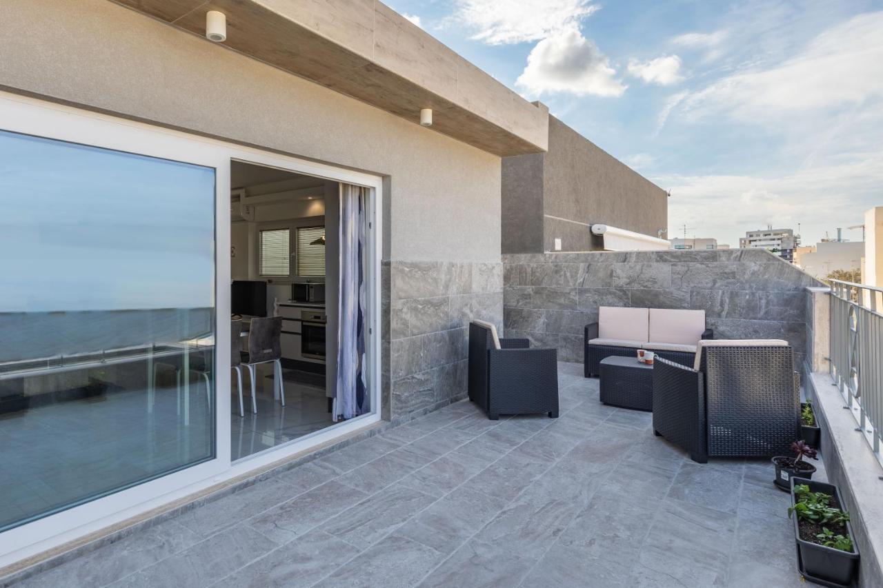 Terrace View- A Charming Two Bedrooms Penthouse Ac-Wifi Msida Buitenkant foto
