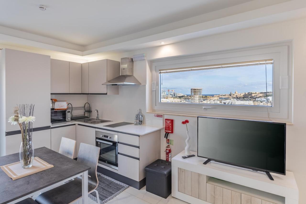Terrace View- A Charming Two Bedrooms Penthouse Ac-Wifi Msida Buitenkant foto