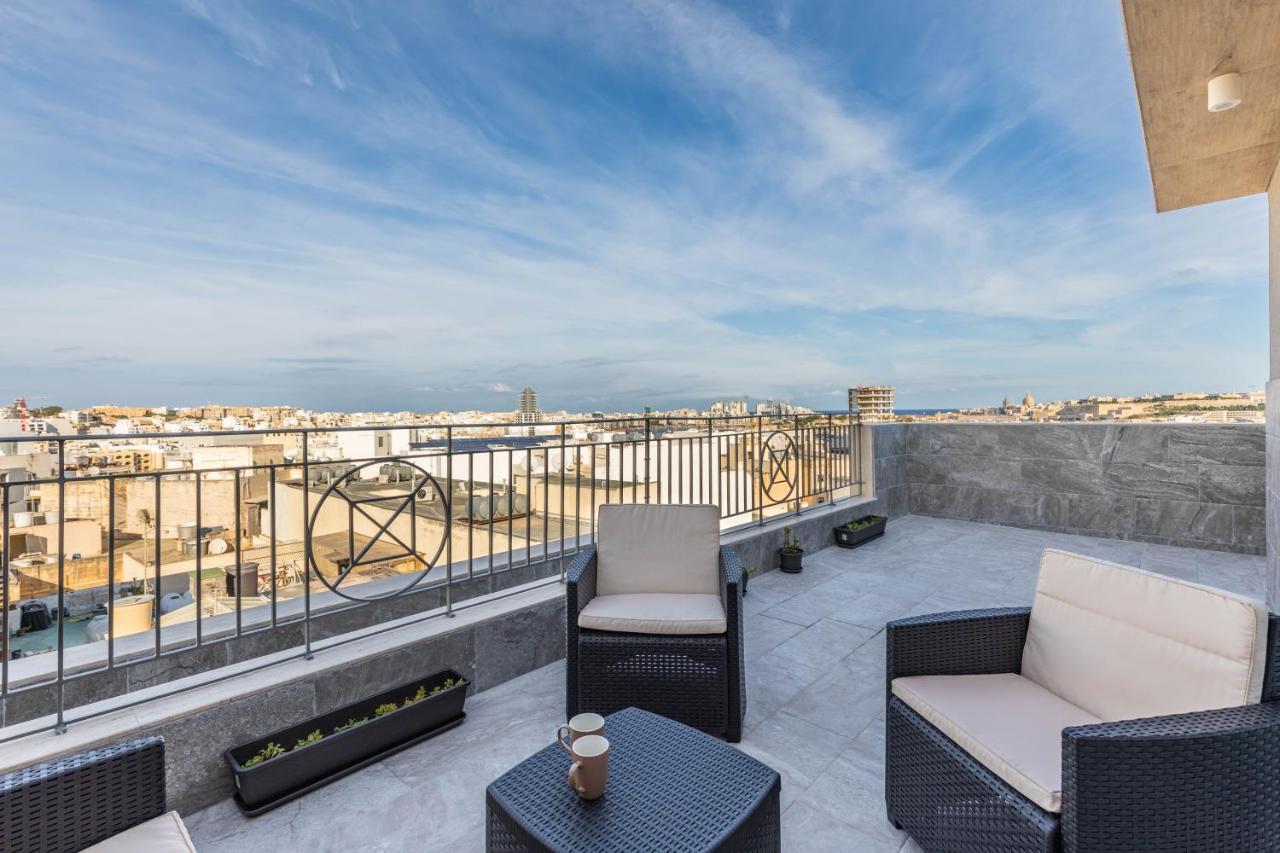 Terrace View- A Charming Two Bedrooms Penthouse Ac-Wifi Msida Buitenkant foto